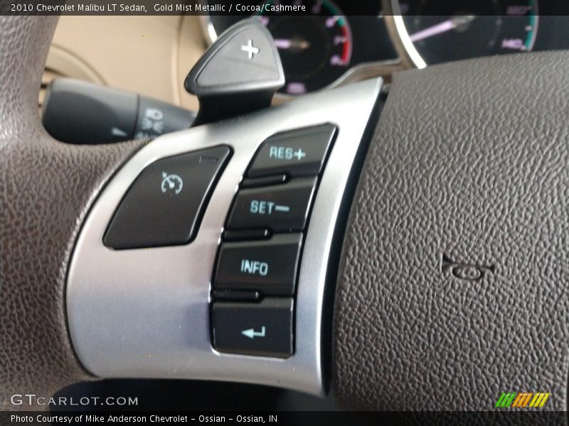 Gold Mist Metallic / Cocoa/Cashmere 2010 Chevrolet Malibu LT Sedan