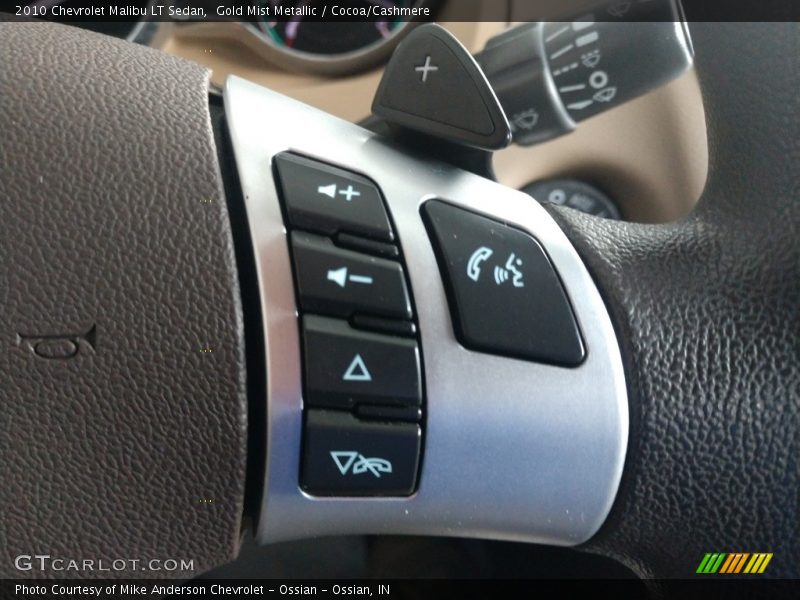 Gold Mist Metallic / Cocoa/Cashmere 2010 Chevrolet Malibu LT Sedan