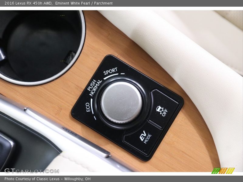 Controls of 2016 RX 450h AWD