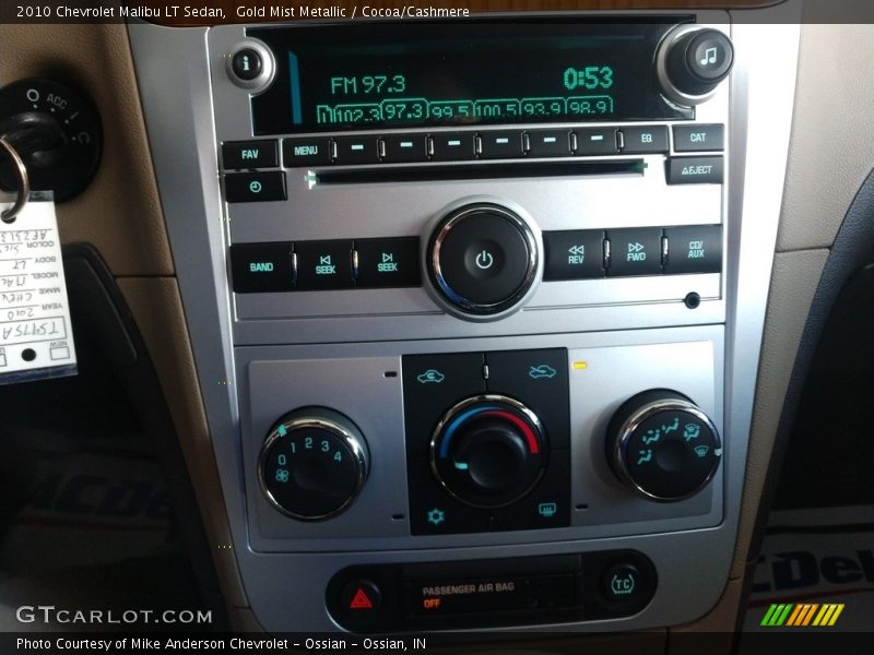 Gold Mist Metallic / Cocoa/Cashmere 2010 Chevrolet Malibu LT Sedan