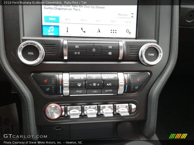 Ruby Red / Tan 2019 Ford Mustang EcoBoost Convertible