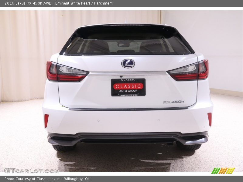 Eminent White Pearl / Parchment 2016 Lexus RX 450h AWD