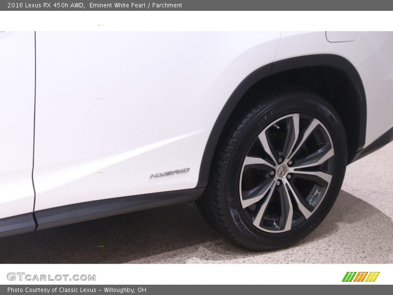 Eminent White Pearl / Parchment 2016 Lexus RX 450h AWD