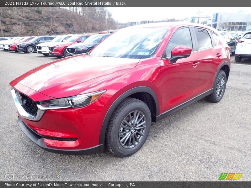 Soul Red Crystal Metallic / Black 2021 Mazda CX-5 Touring AWD