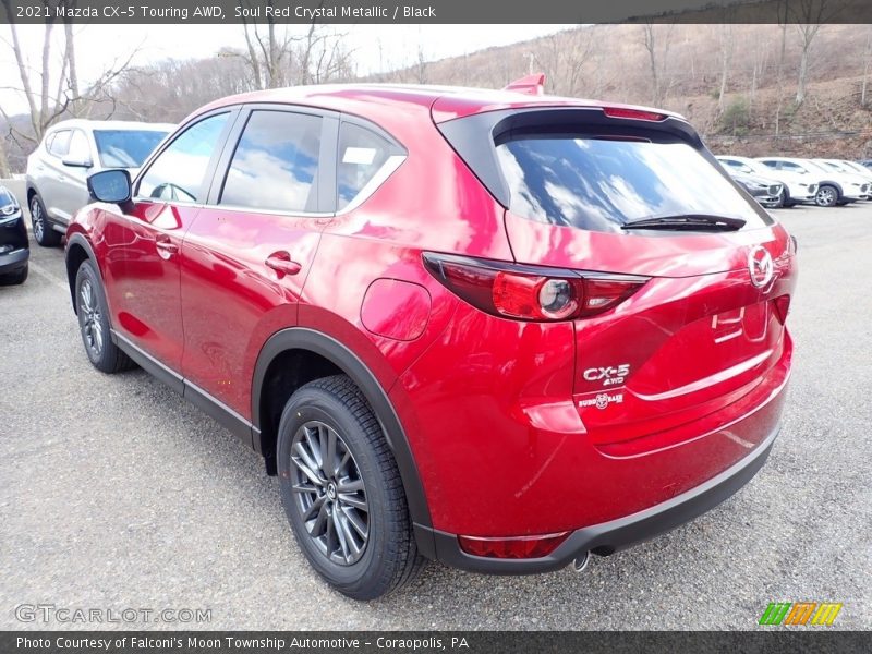 Soul Red Crystal Metallic / Black 2021 Mazda CX-5 Touring AWD