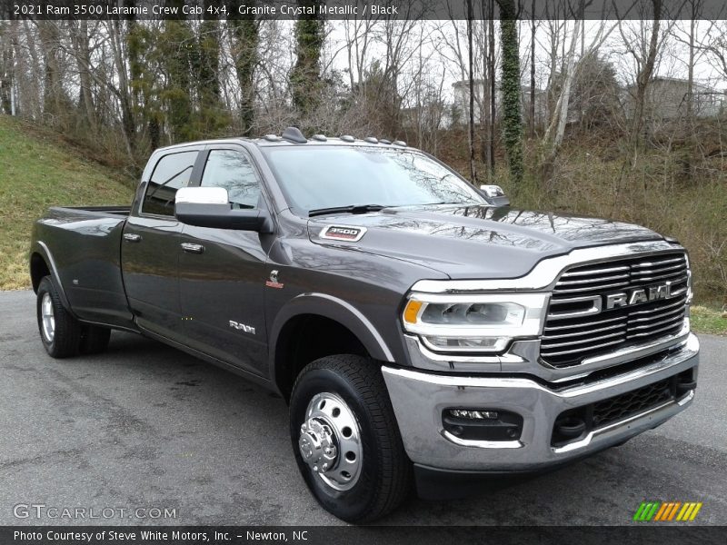 Granite Crystal Metallic / Black 2021 Ram 3500 Laramie Crew Cab 4x4