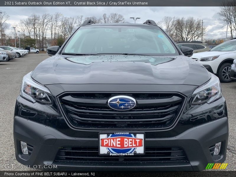 Crystal Black Silica / Gray StarTex Urethane 2021 Subaru Outback Onyx Edition XT