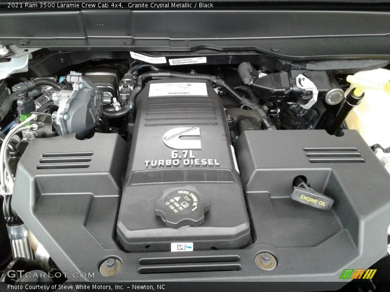 Granite Crystal Metallic / Black 2021 Ram 3500 Laramie Crew Cab 4x4