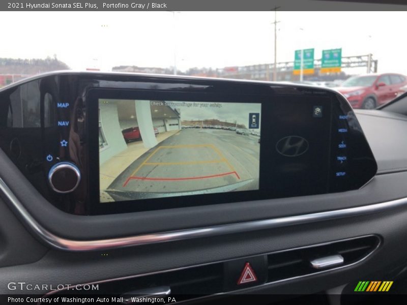 Portofino Gray / Black 2021 Hyundai Sonata SEL Plus