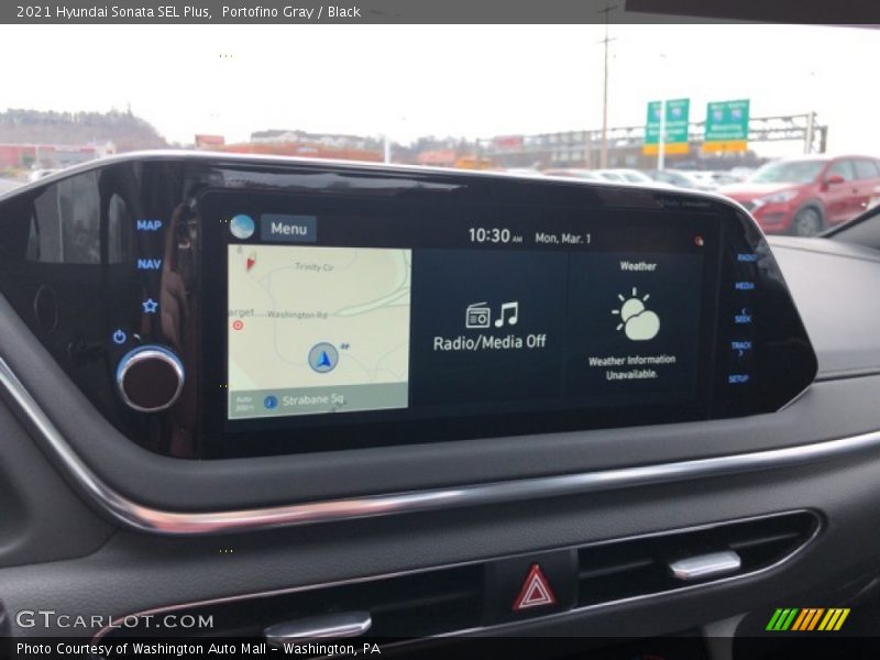 Portofino Gray / Black 2021 Hyundai Sonata SEL Plus