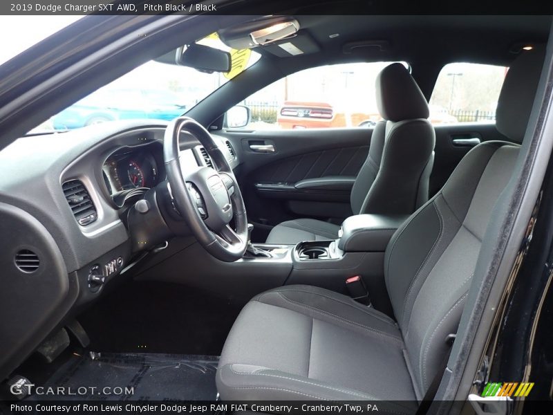 Pitch Black / Black 2019 Dodge Charger SXT AWD