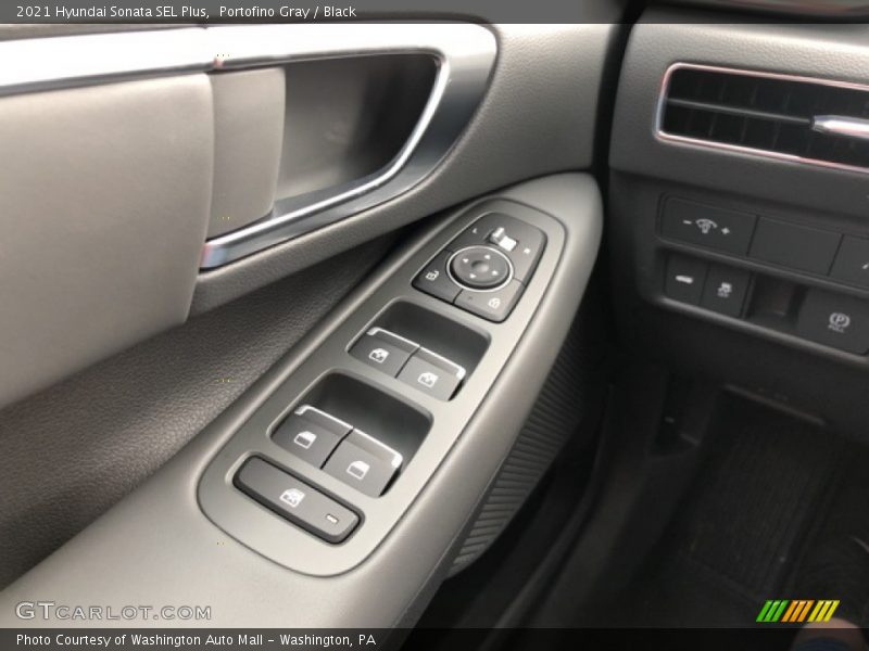 Portofino Gray / Black 2021 Hyundai Sonata SEL Plus
