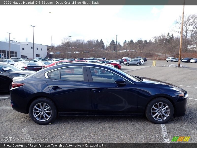 Deep Crystal Blue Mica / Black 2021 Mazda Mazda3 2.5 S Sedan