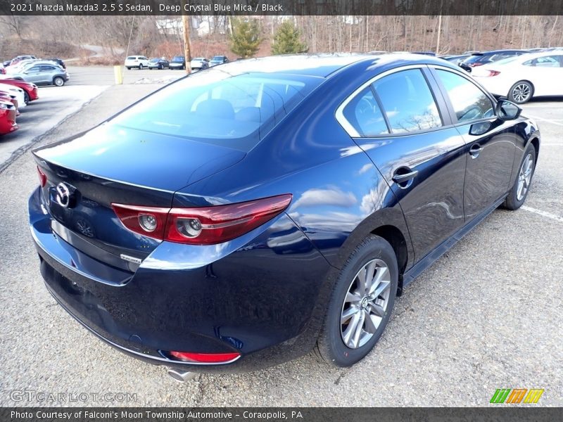 Deep Crystal Blue Mica / Black 2021 Mazda Mazda3 2.5 S Sedan