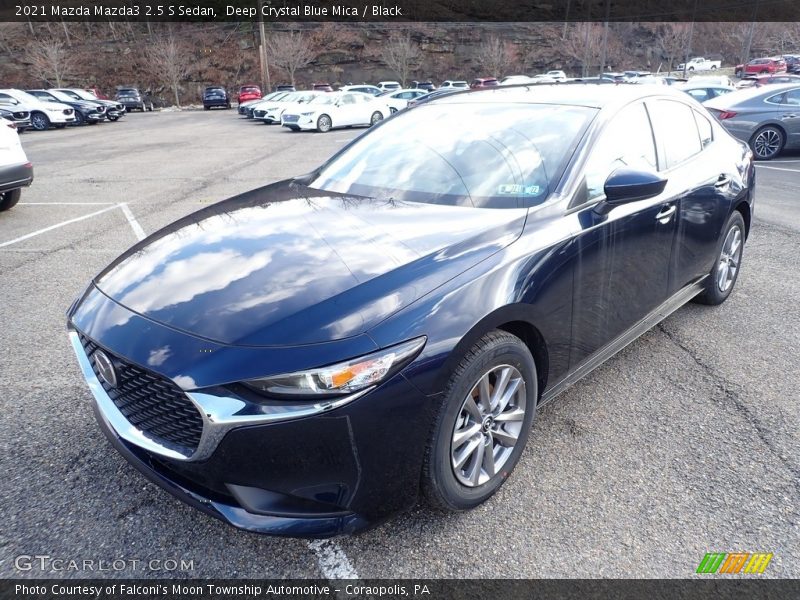 Deep Crystal Blue Mica / Black 2021 Mazda Mazda3 2.5 S Sedan