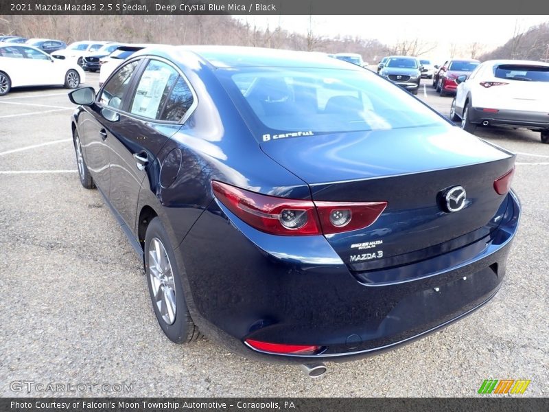 Deep Crystal Blue Mica / Black 2021 Mazda Mazda3 2.5 S Sedan