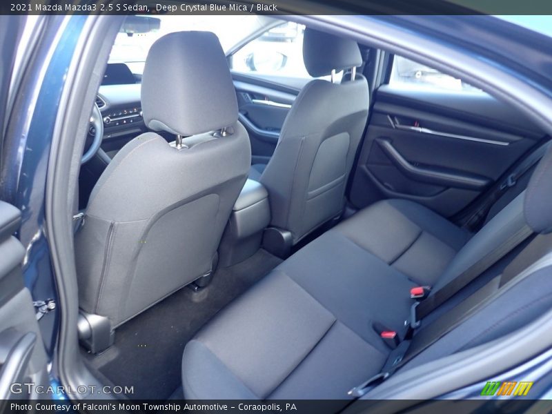Deep Crystal Blue Mica / Black 2021 Mazda Mazda3 2.5 S Sedan