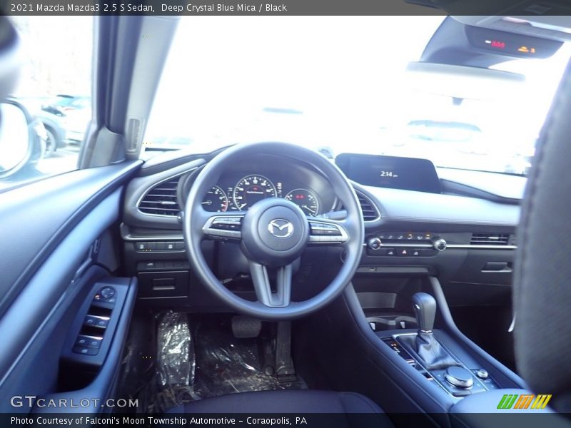 Deep Crystal Blue Mica / Black 2021 Mazda Mazda3 2.5 S Sedan