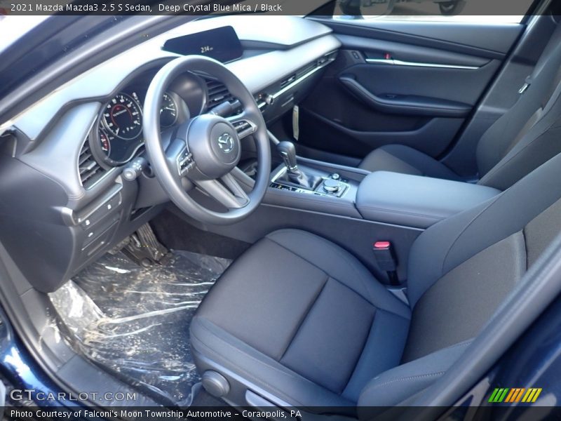 Deep Crystal Blue Mica / Black 2021 Mazda Mazda3 2.5 S Sedan