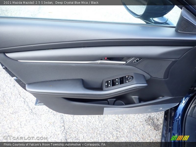 Deep Crystal Blue Mica / Black 2021 Mazda Mazda3 2.5 S Sedan