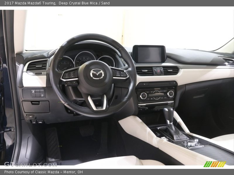 Deep Crystal Blue Mica / Sand 2017 Mazda Mazda6 Touring