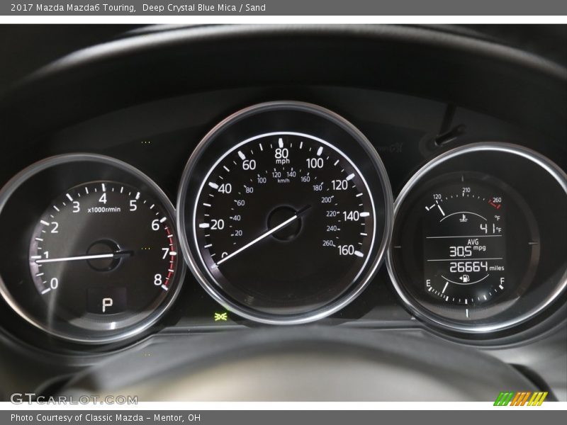 Deep Crystal Blue Mica / Sand 2017 Mazda Mazda6 Touring