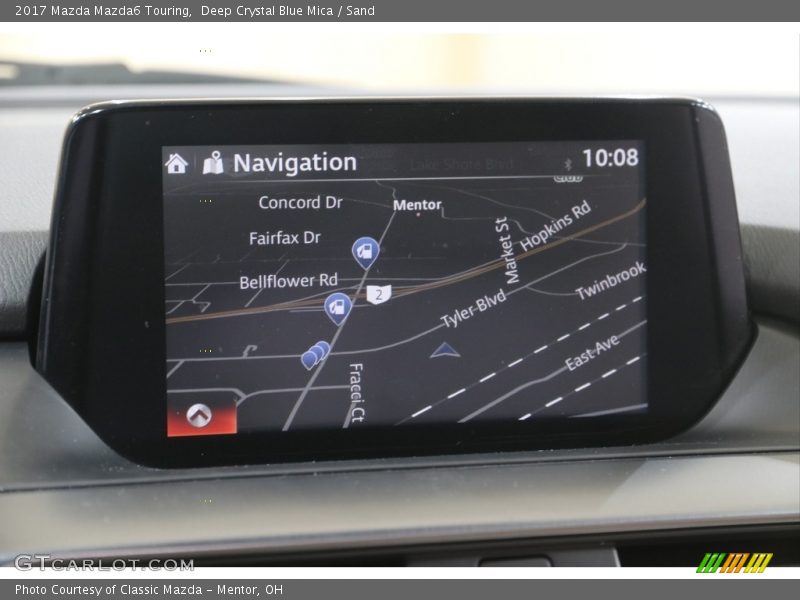 Deep Crystal Blue Mica / Sand 2017 Mazda Mazda6 Touring