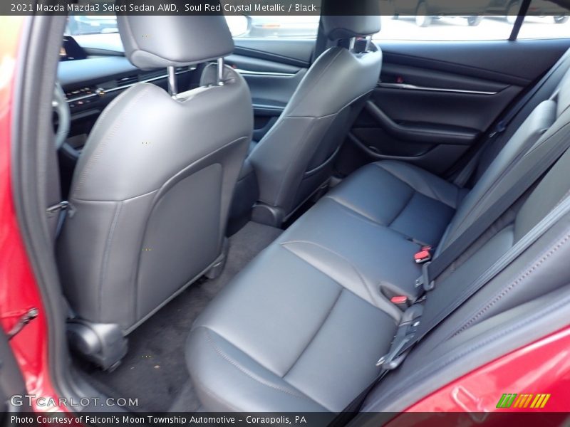 Soul Red Crystal Metallic / Black 2021 Mazda Mazda3 Select Sedan AWD
