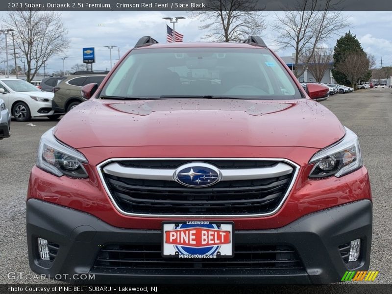 Crimson Red Pearl / Slate Black 2021 Subaru Outback 2.5i Premium