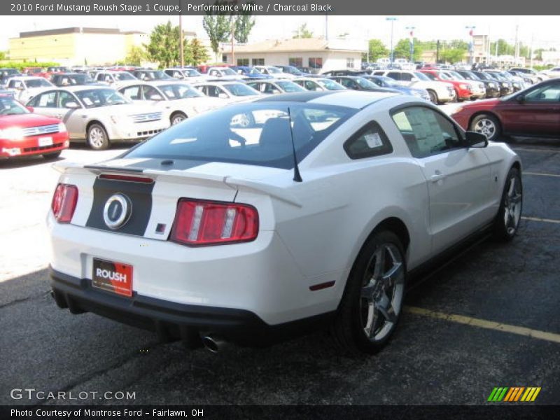 Performance White / Charcoal Black 2010 Ford Mustang Roush Stage 1 Coupe