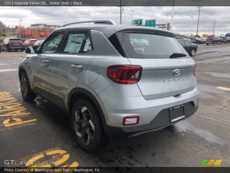 Stellar Silver / Black 2021 Hyundai Venue SEL