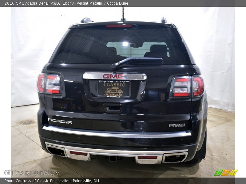 Ebony Twilight Metallic / Cocoa Dune 2016 GMC Acadia Denali AWD