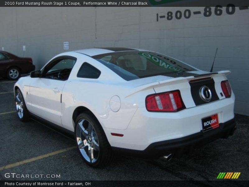 Performance White / Charcoal Black 2010 Ford Mustang Roush Stage 1 Coupe
