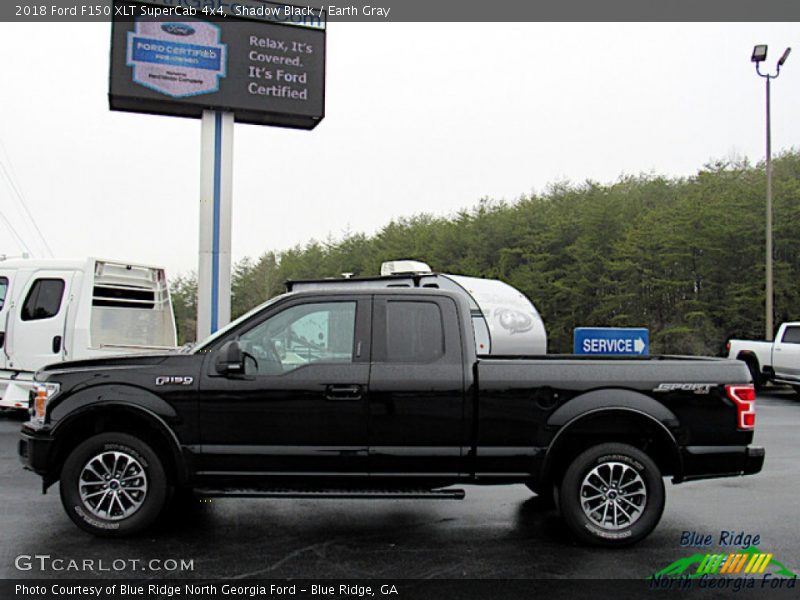 Shadow Black / Earth Gray 2018 Ford F150 XLT SuperCab 4x4