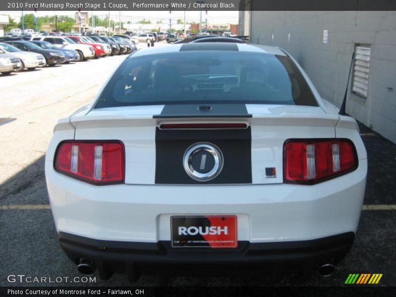 Performance White / Charcoal Black 2010 Ford Mustang Roush Stage 1 Coupe