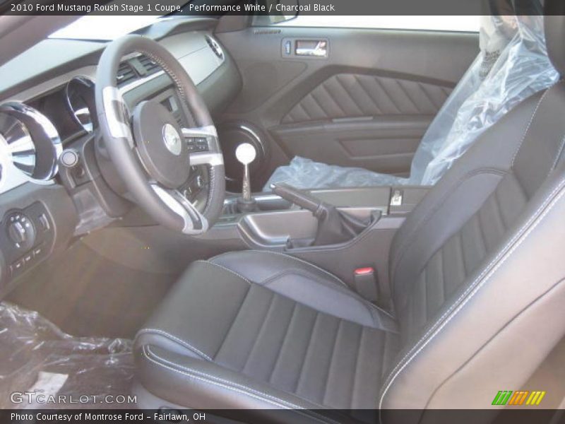 Performance White / Charcoal Black 2010 Ford Mustang Roush Stage 1 Coupe