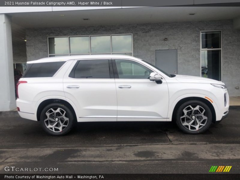 Hyper White / Black 2021 Hyundai Palisade Calligraphy AWD