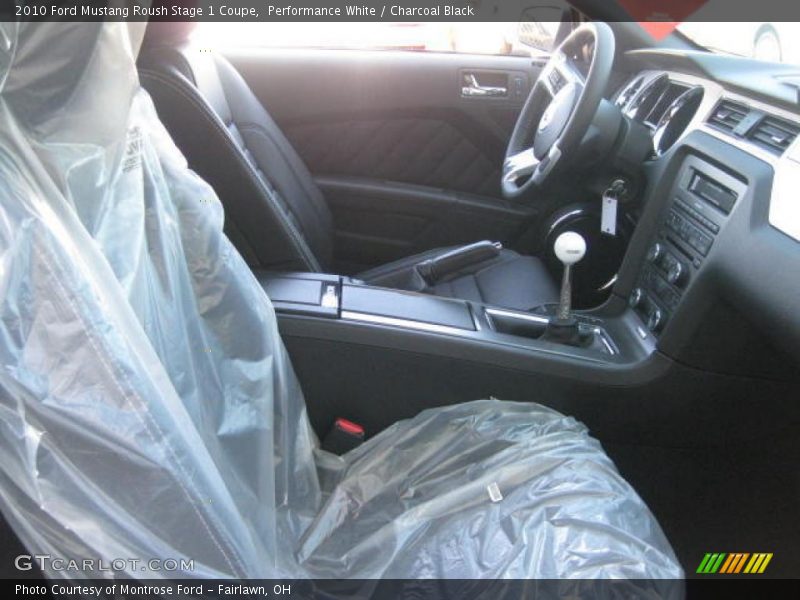 Performance White / Charcoal Black 2010 Ford Mustang Roush Stage 1 Coupe
