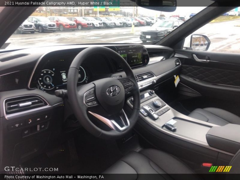 Hyper White / Black 2021 Hyundai Palisade Calligraphy AWD