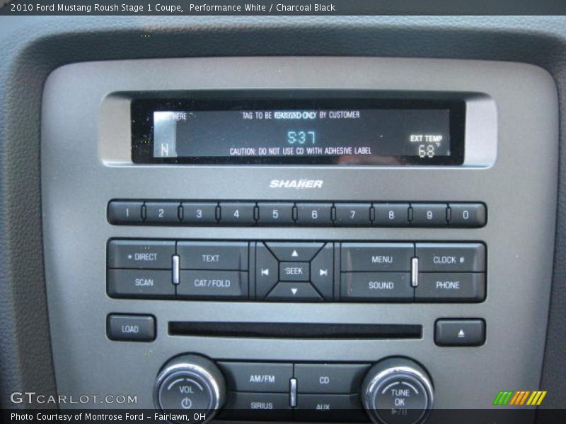 Performance White / Charcoal Black 2010 Ford Mustang Roush Stage 1 Coupe