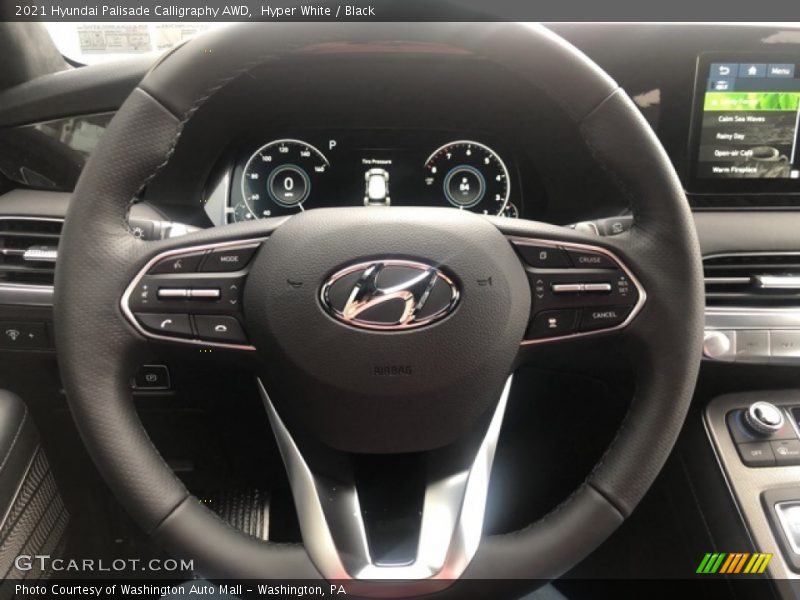 Hyper White / Black 2021 Hyundai Palisade Calligraphy AWD