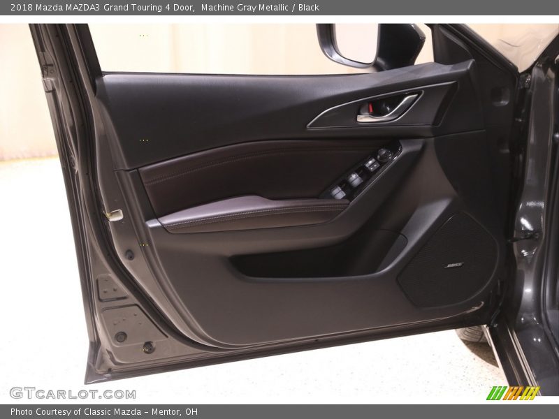 Machine Gray Metallic / Black 2018 Mazda MAZDA3 Grand Touring 4 Door