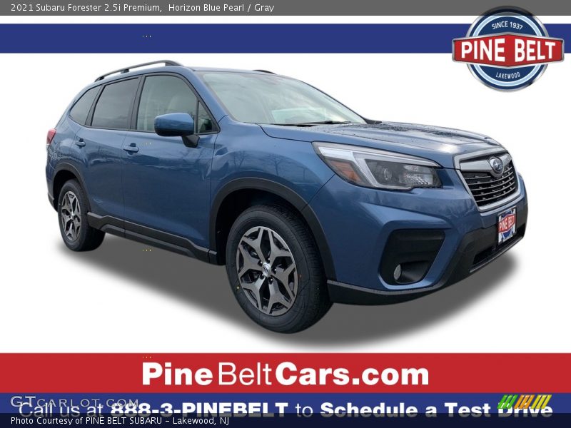 Horizon Blue Pearl / Gray 2021 Subaru Forester 2.5i Premium