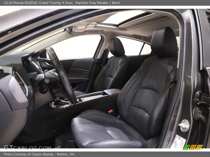 Machine Gray Metallic / Black 2018 Mazda MAZDA3 Grand Touring 4 Door