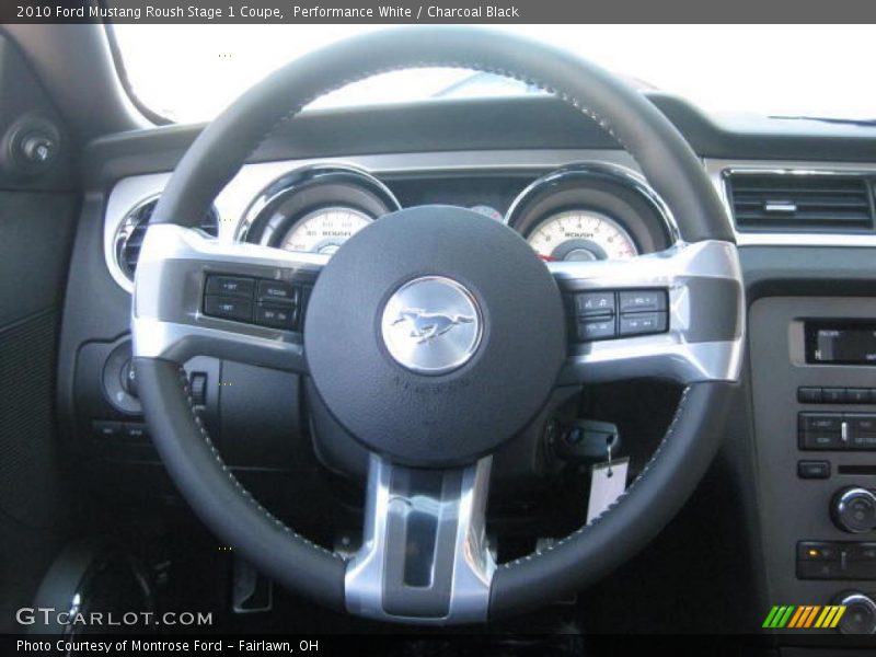 Performance White / Charcoal Black 2010 Ford Mustang Roush Stage 1 Coupe