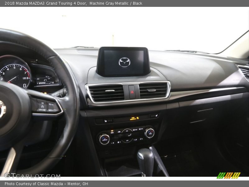 Machine Gray Metallic / Black 2018 Mazda MAZDA3 Grand Touring 4 Door