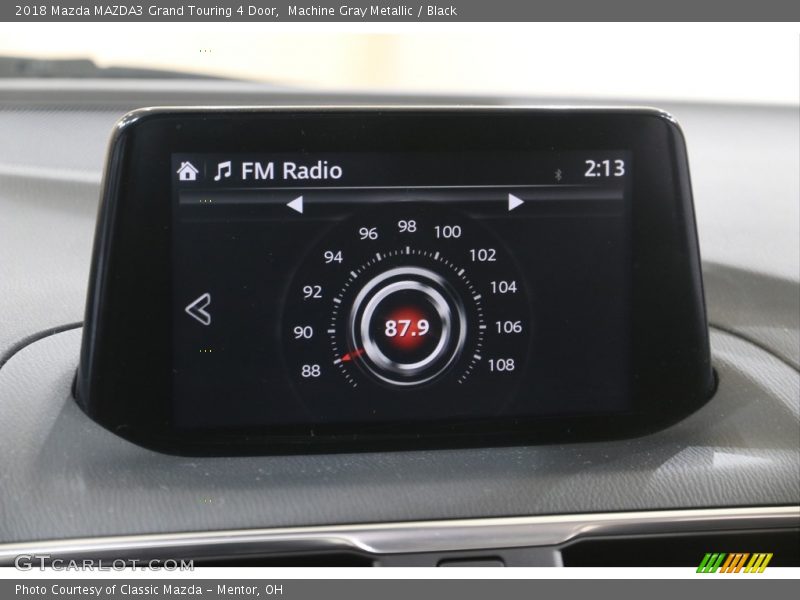 Machine Gray Metallic / Black 2018 Mazda MAZDA3 Grand Touring 4 Door