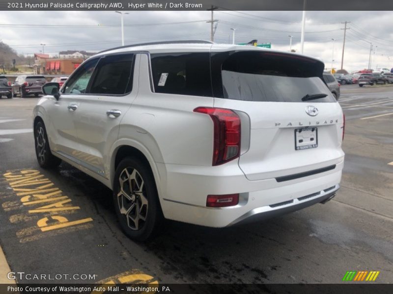 Hyper White / Dark Brown 2021 Hyundai Palisade Calligraphy AWD