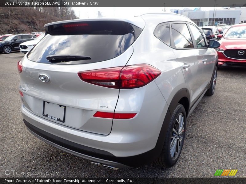 Stellar Silver / Gray 2021 Hyundai Tucson SEL AWD