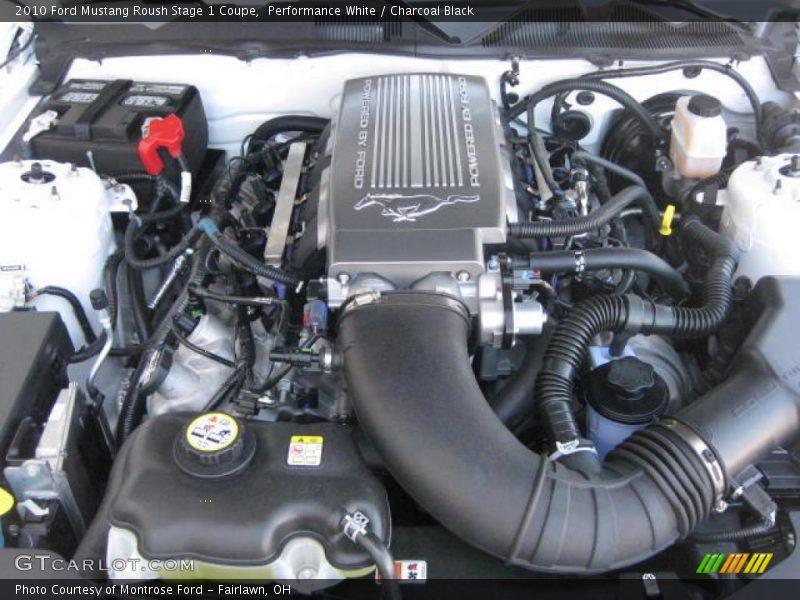 Performance White / Charcoal Black 2010 Ford Mustang Roush Stage 1 Coupe